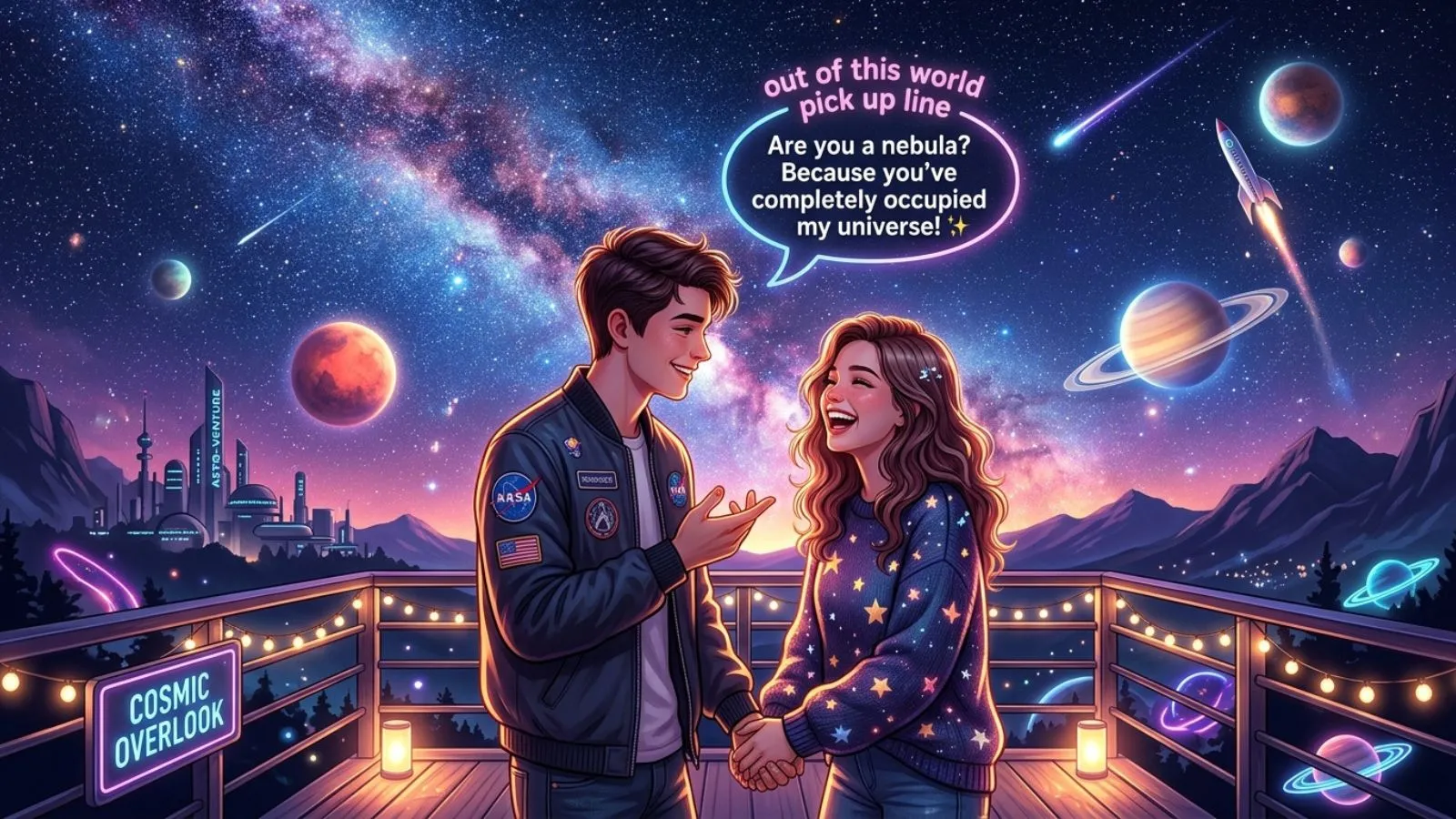 out of this world pick up line