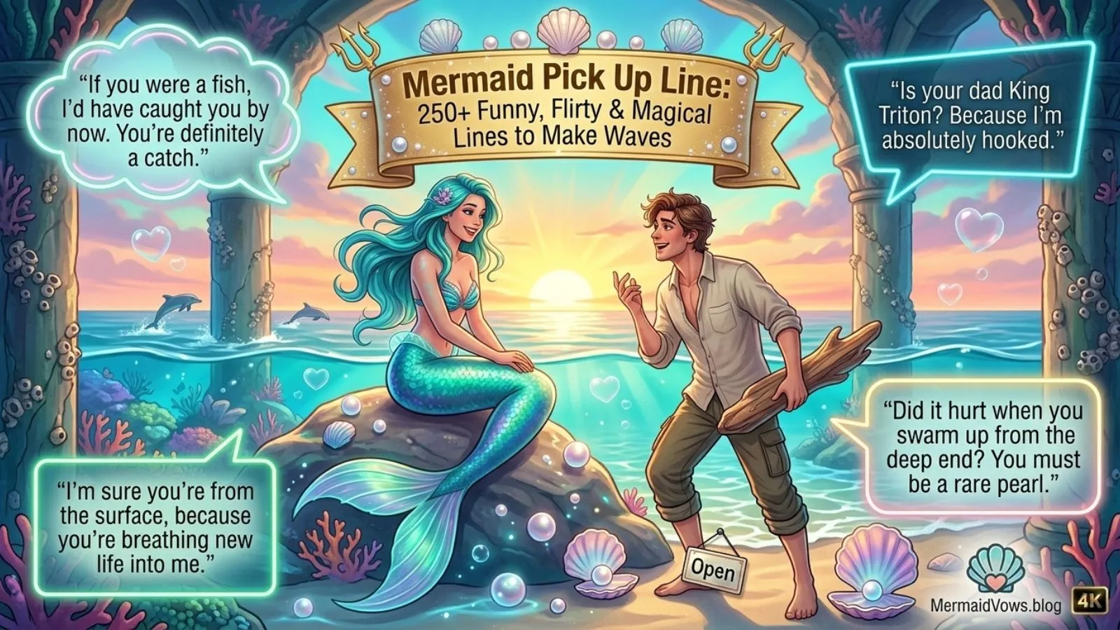 mermaid pick up line