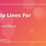 Pick up lines for her title card in pink and warm orange