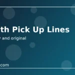Smooth pick up lines title card in dark navy with cyan accents